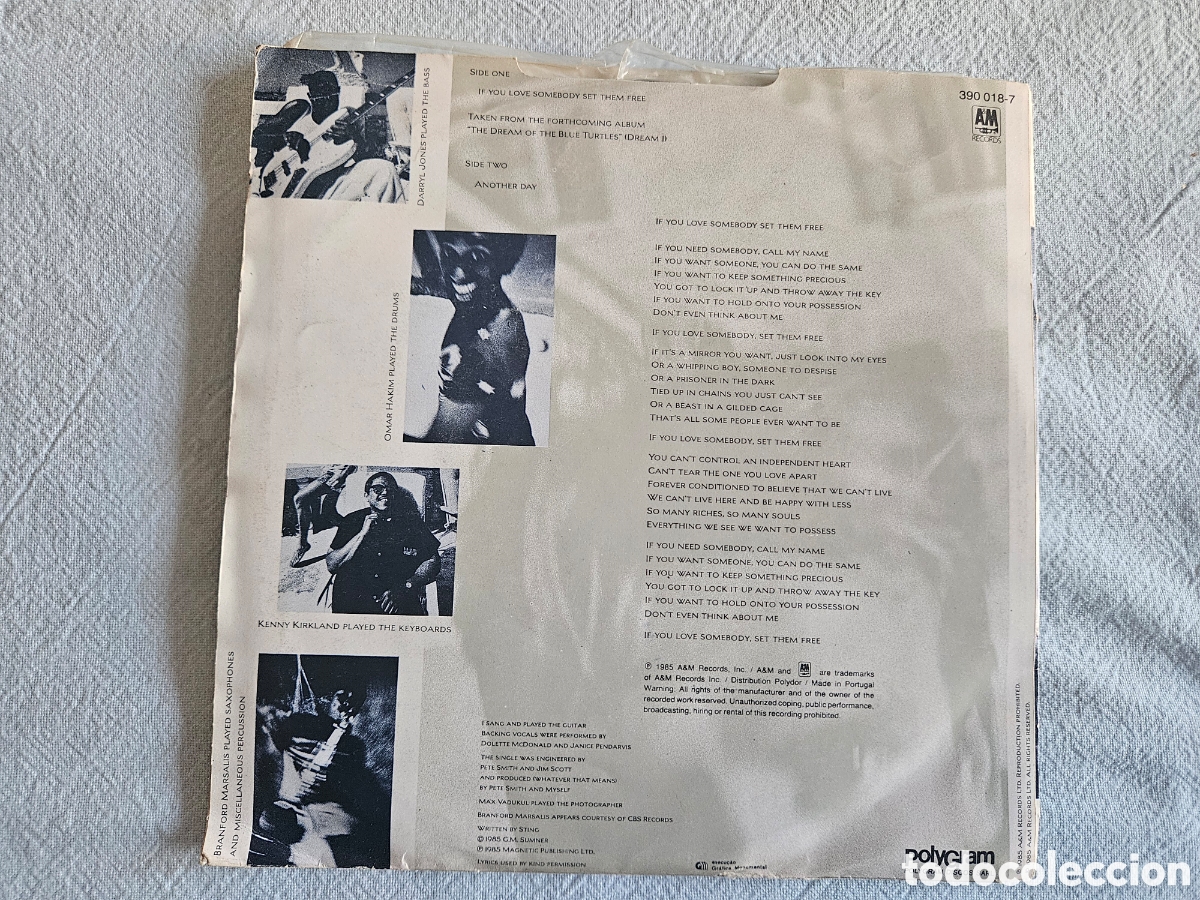 Discos de vinilo: STING IF YOU LOVE SOMEBODY - Foto 2