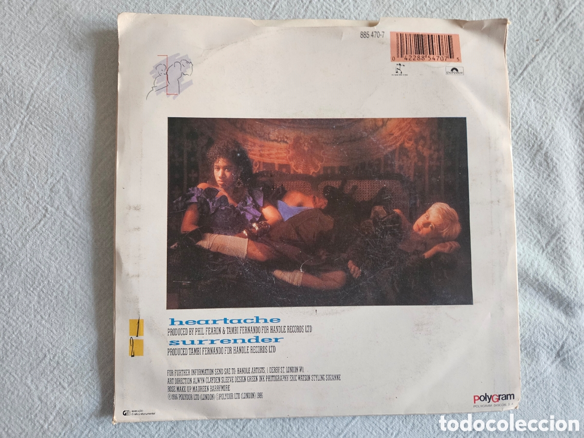 Discos de vinilo: Single Pepsi & Shirlie Heartache - Foto 2