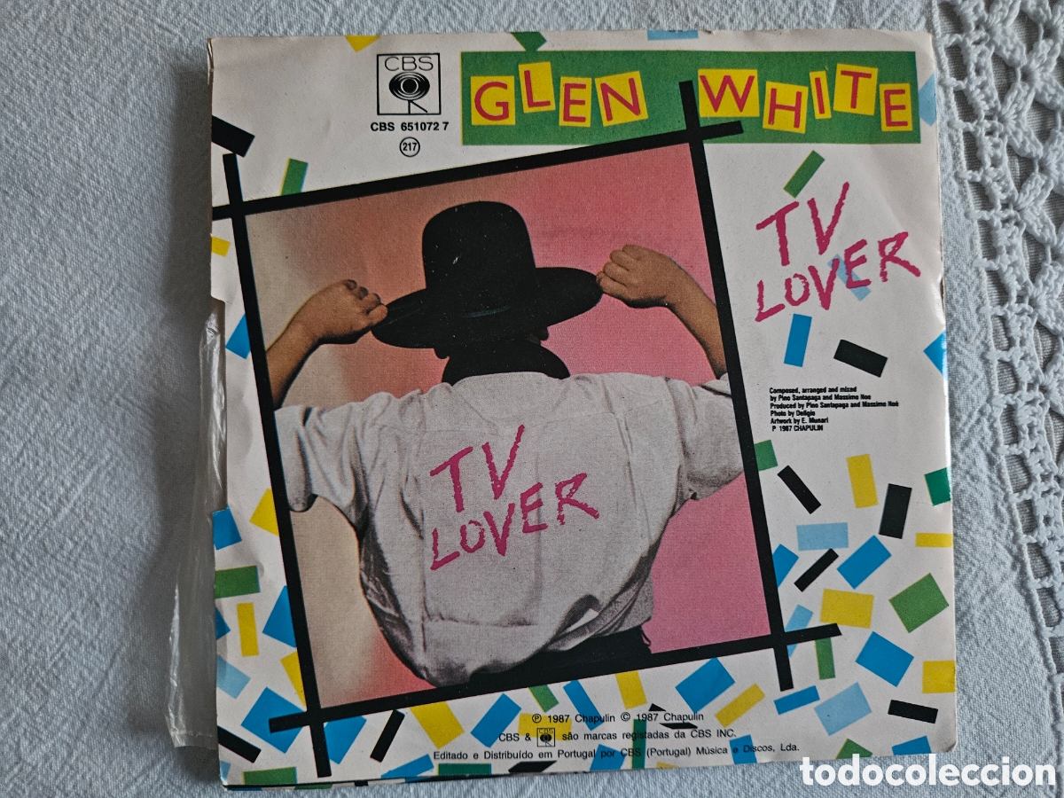 Discos de vinilo: GLEN WHITE TV LOVER SINGLE - Foto 2