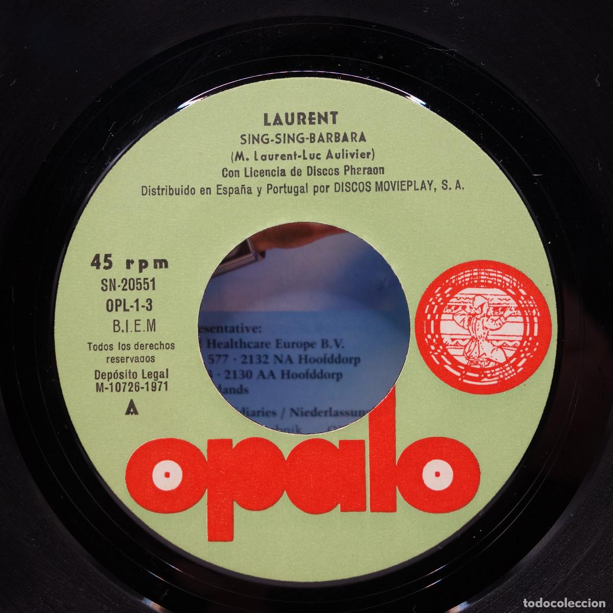 Discos de vinilo: LAURENT - SING-SING-BARBARA - Foto 6