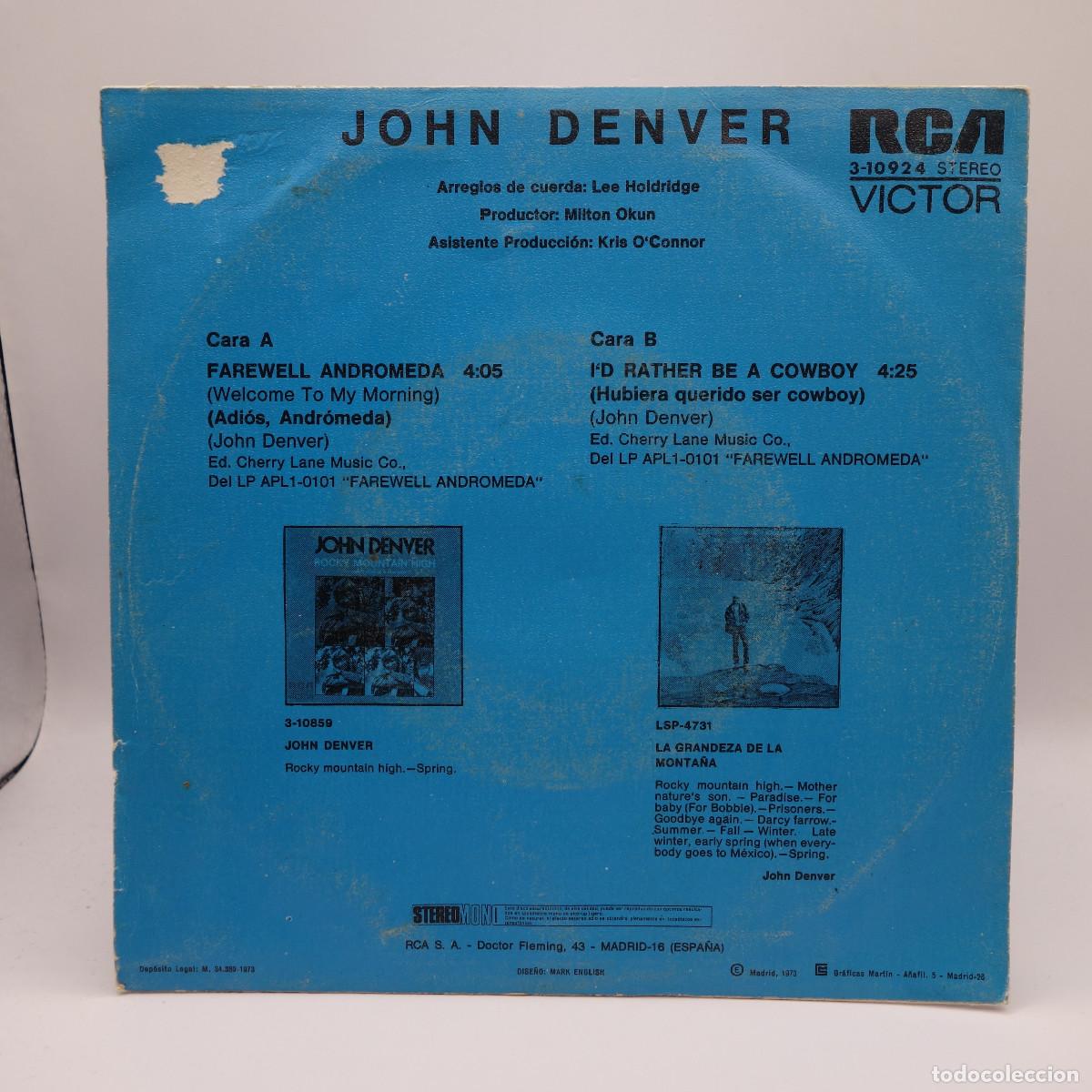 Discos de vinilo: JOHN DENVER - FAREWELL ANDROMEDA - Foto 3