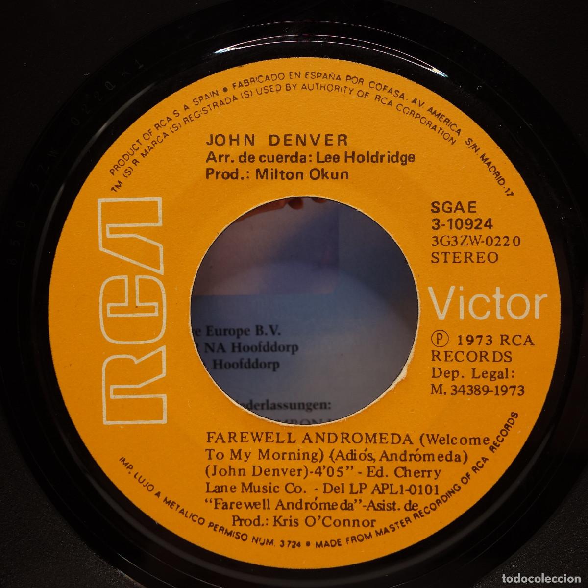 Discos de vinilo: JOHN DENVER - FAREWELL ANDROMEDA - Foto 8