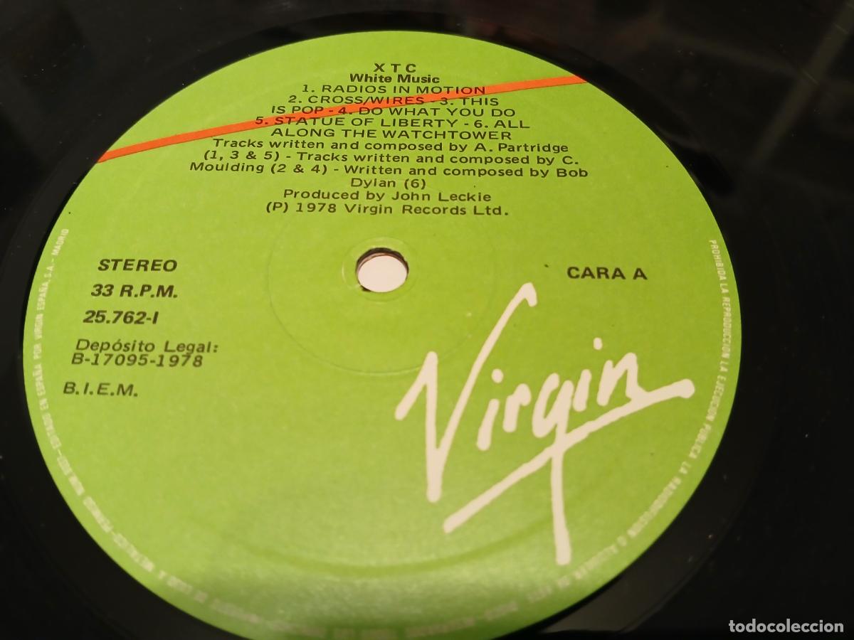 Discos de vinilo: XTC &ndash; White Music- (1985) LP disco vinilo - Foto 3