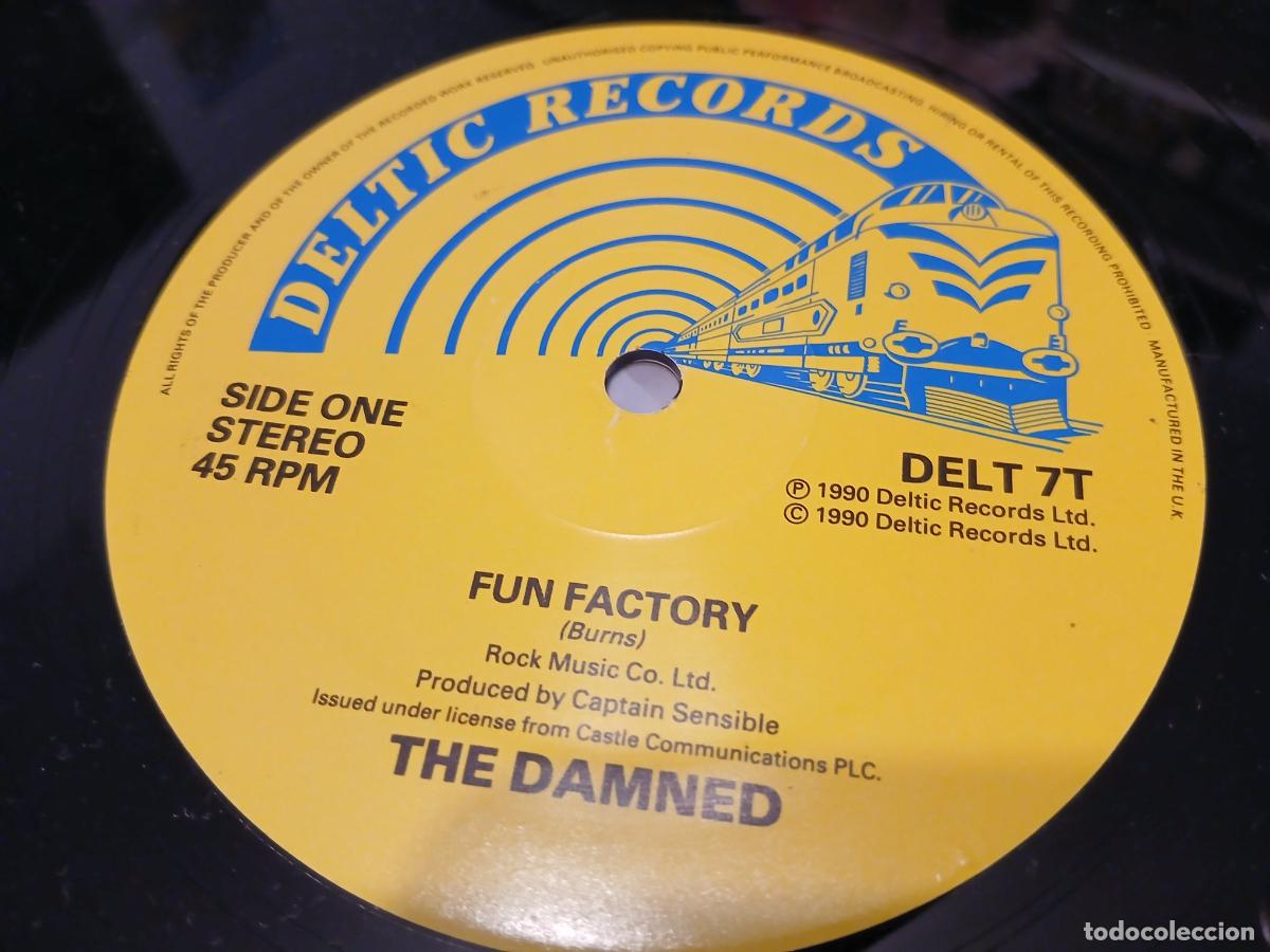 Discos de vinilo: The Damned &ndash; Fun Factory- (1990) maxi-single - Foto 2