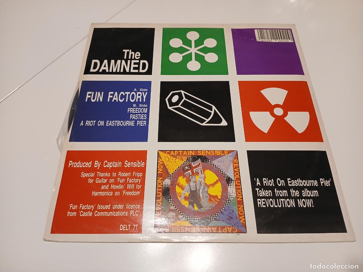 Discos de vinilo: The Damned &ndash; Fun Factory- (1990) maxi-single - Foto 6