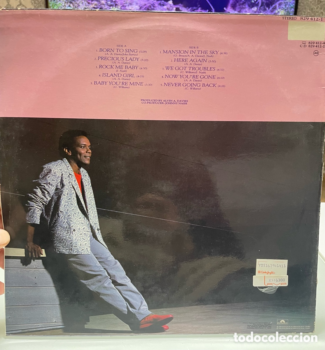 Discos de vinilo: Disco vinilo.- Johnny Nash: Here Again. Polygram 1986 - Foto 4