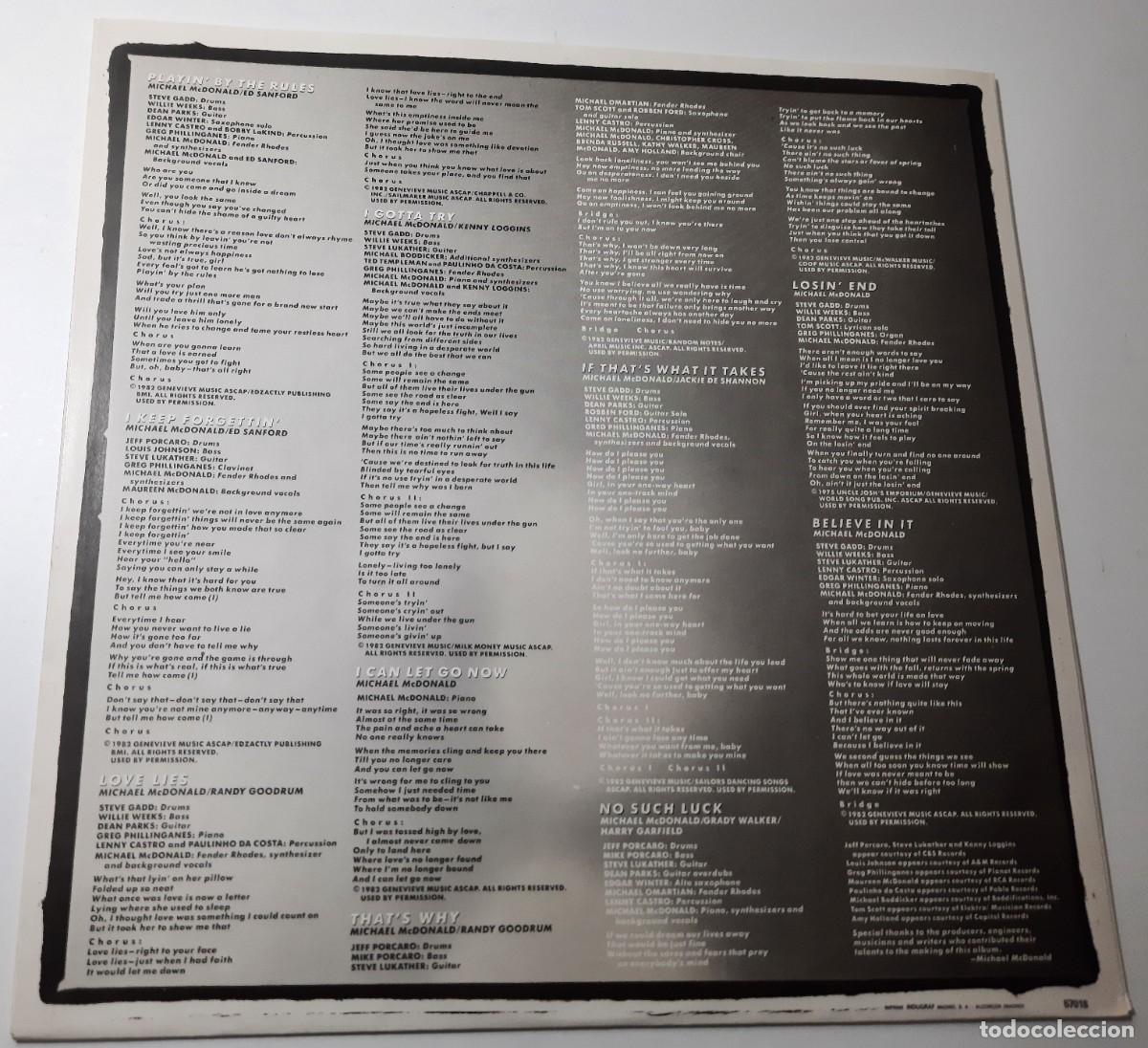 Discos de vinilo: Michael McDonald &ndash; If thats what it takes - Foto 7