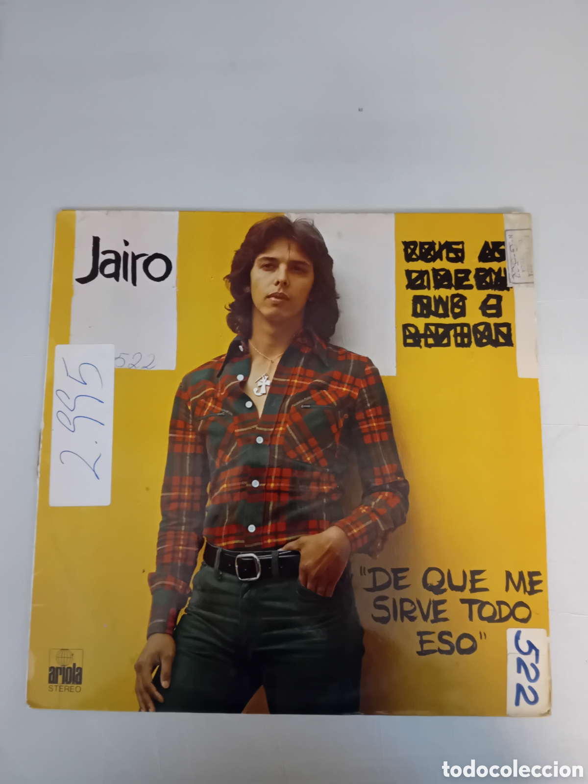 Discos de vinilo: JAIRO. DE QUE ME SIRVE TODO ESO - Foto 1