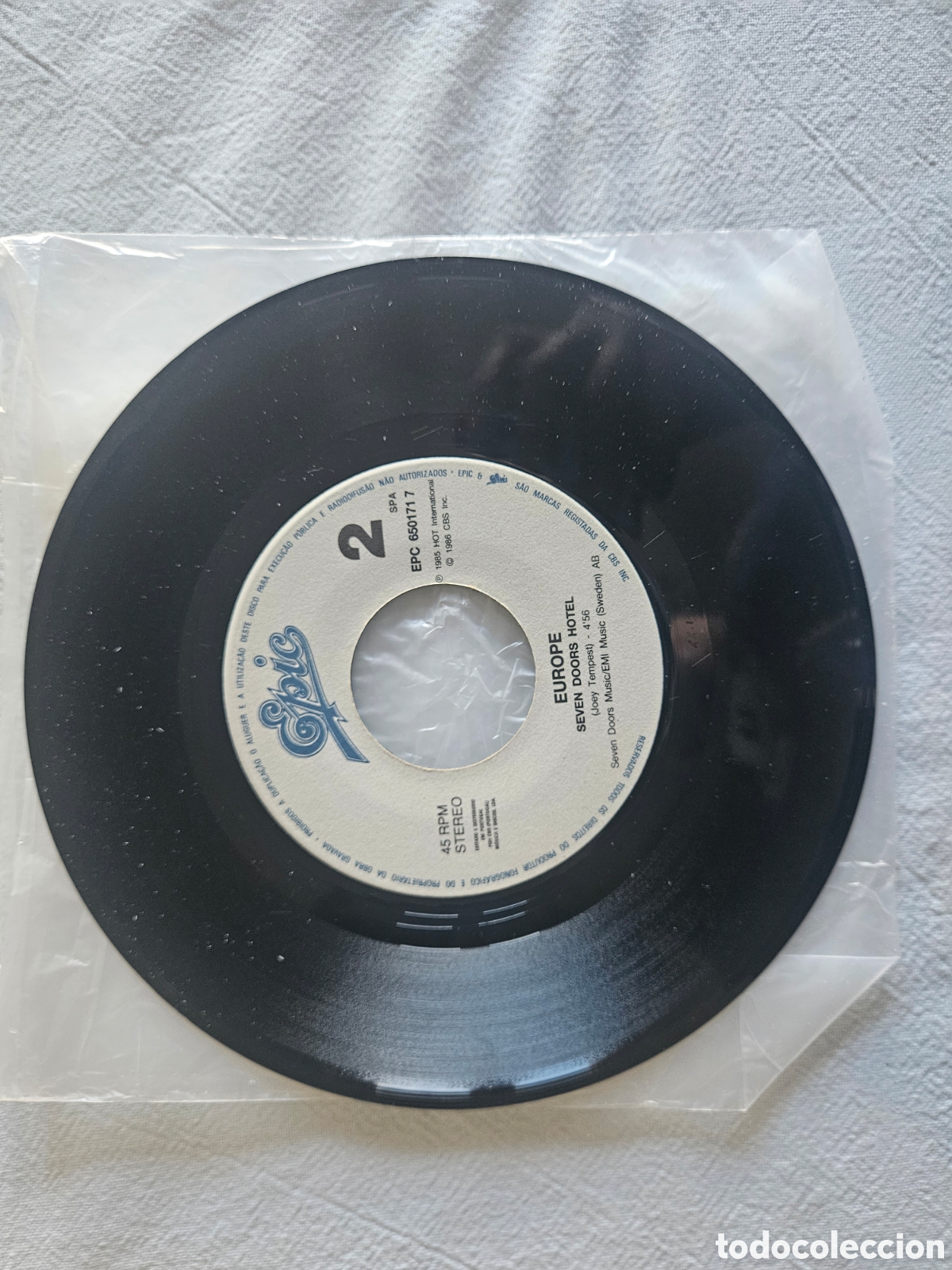 Discos de vinilo: Single Europe Rock the night - Foto 3