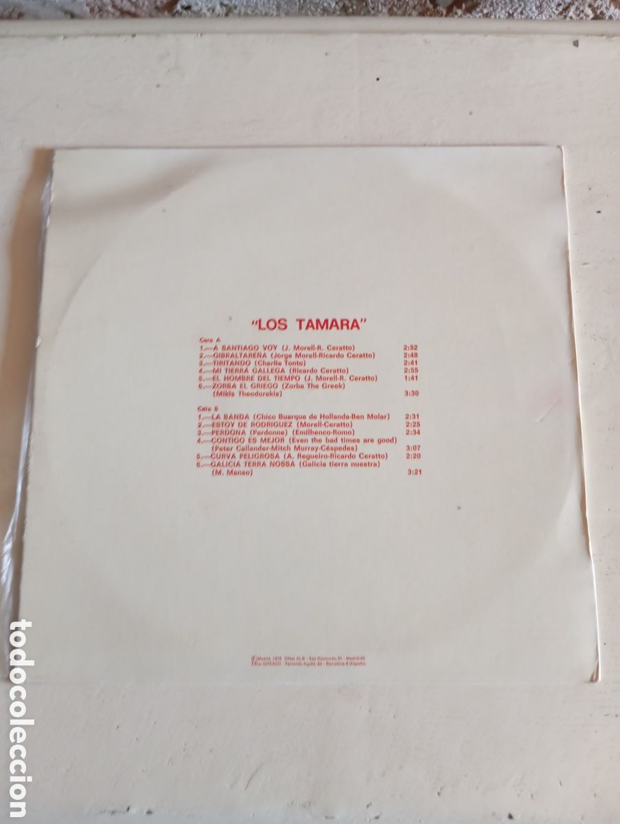 Discos de vinilo: LOS TAMARA - CAUDAL - 1976 - Foto 8