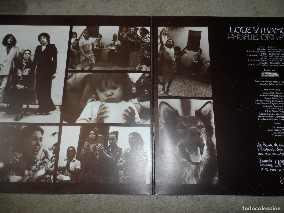 Discos de vinilo: LOLE Y MANUEL - PASAJE DEL AGUA (SPAIN 1976) - Foto 2