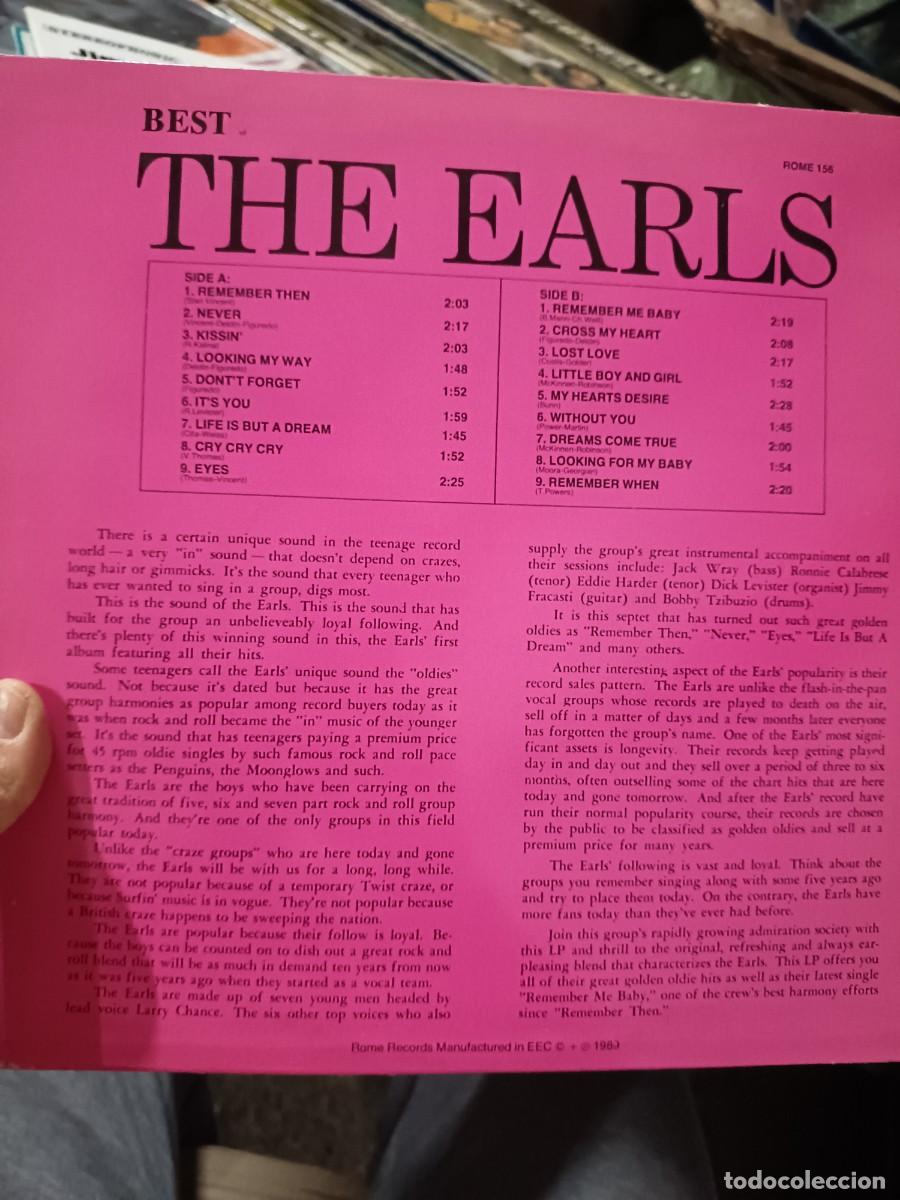 Discos de vinilo: LOTE 342, LP THE EARLS ,( LOS CONDES) - Foto 2