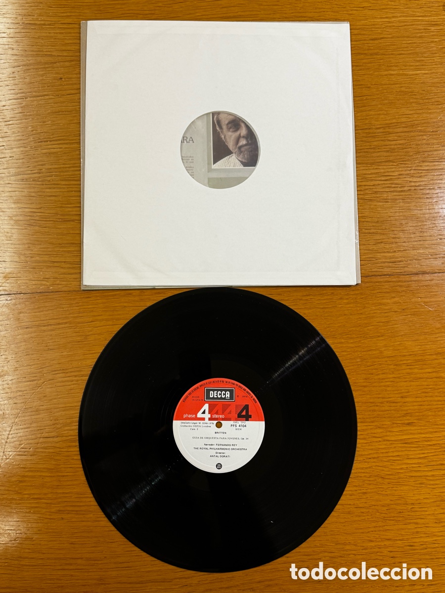 Discos de vinilo: Pedro y El Lobo - Prokofiev - Foto 3