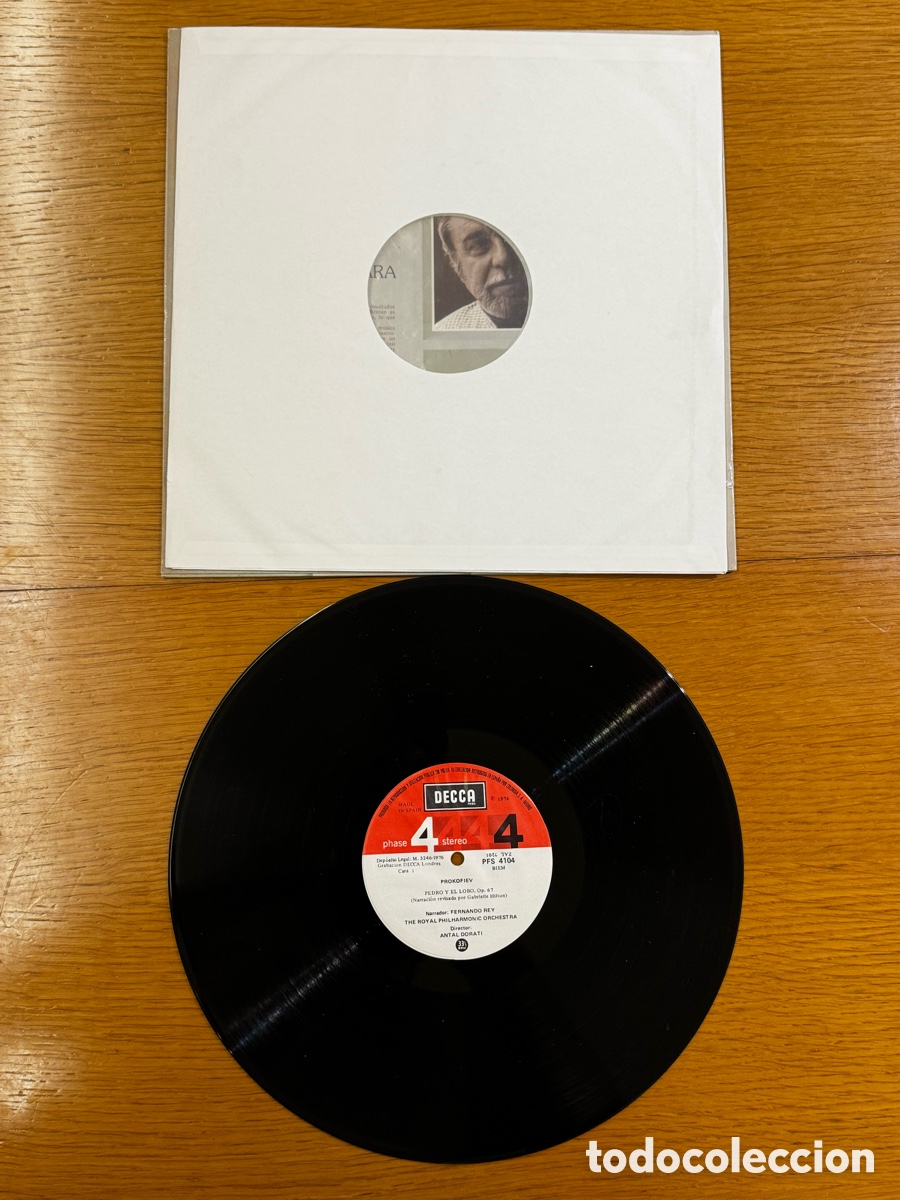 Discos de vinilo: Pedro y El Lobo - Prokofiev - Foto 4