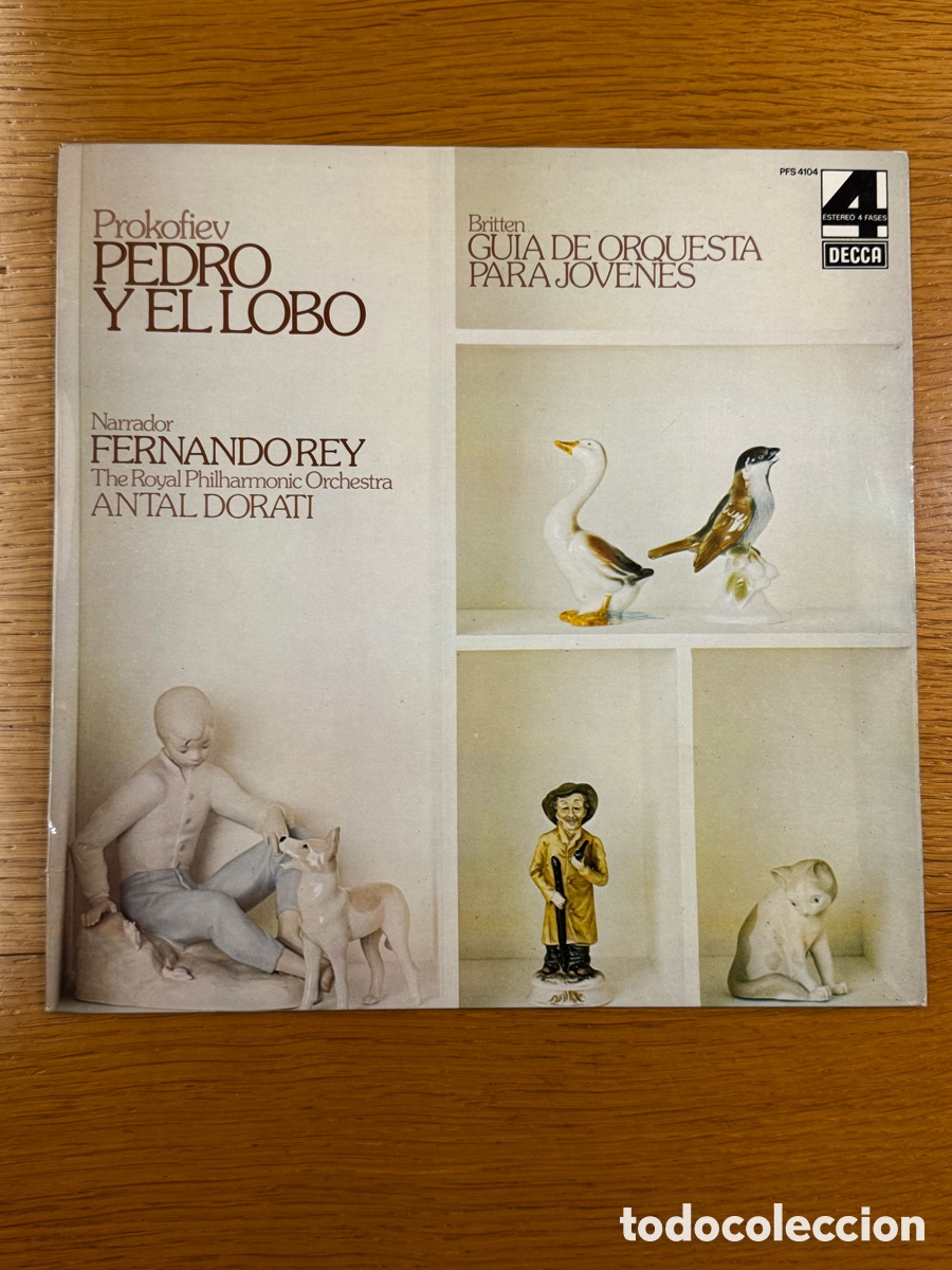 Discos de vinilo: Pedro y El Lobo - Prokofiev - Foto 1