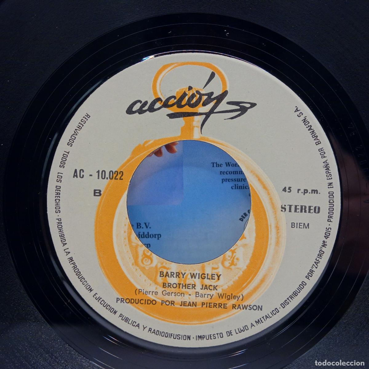 Discos de vinilo: BARRY WIGLEY - WALK ON THE GRASS - Foto 4