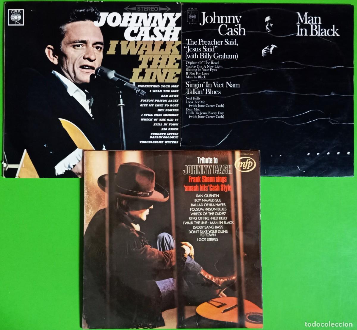 Discos de vinilo: Lote 3 LPs - Johnny Cash - Foto 1