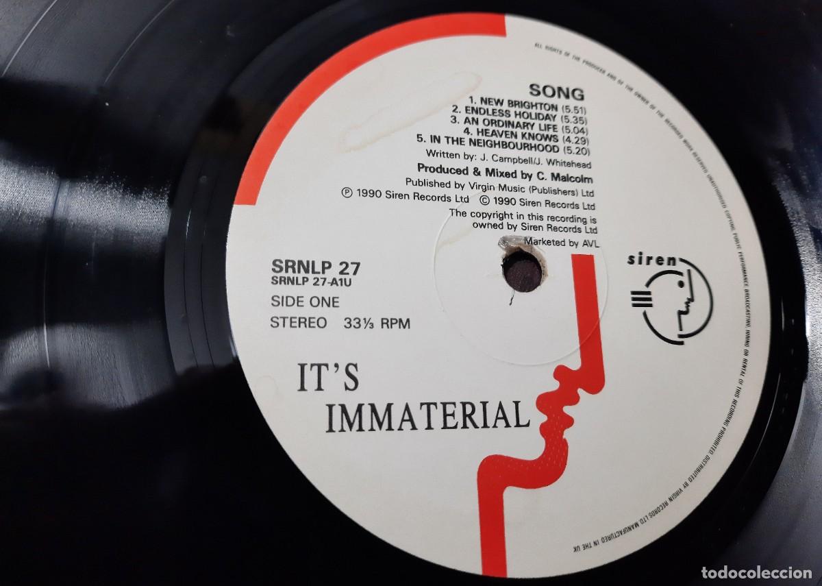 Discos de vinilo: Its immaterial &ndash; Song - Foto 3