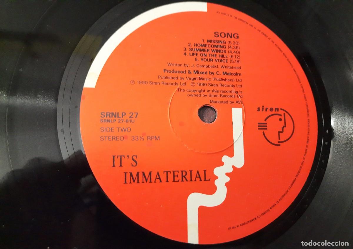 Discos de vinilo: Its immaterial &ndash; Song - Foto 4