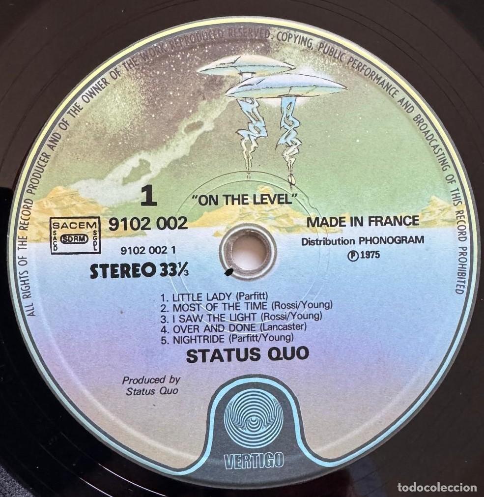 Discos de vinilo: status quo 33t on the level EX EX - Foto 2