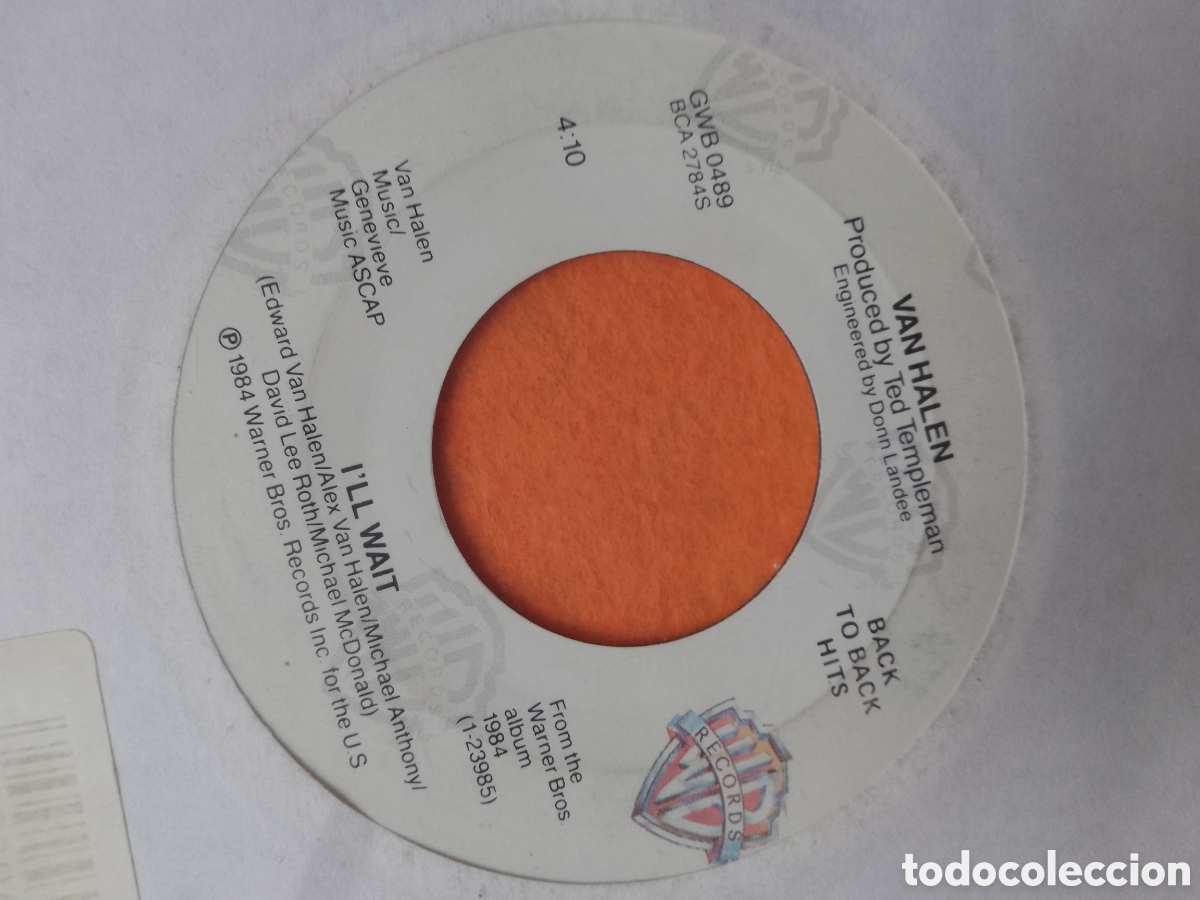Discos de vinilo: Van Halen - Jump / Ill Wait - Foto 2