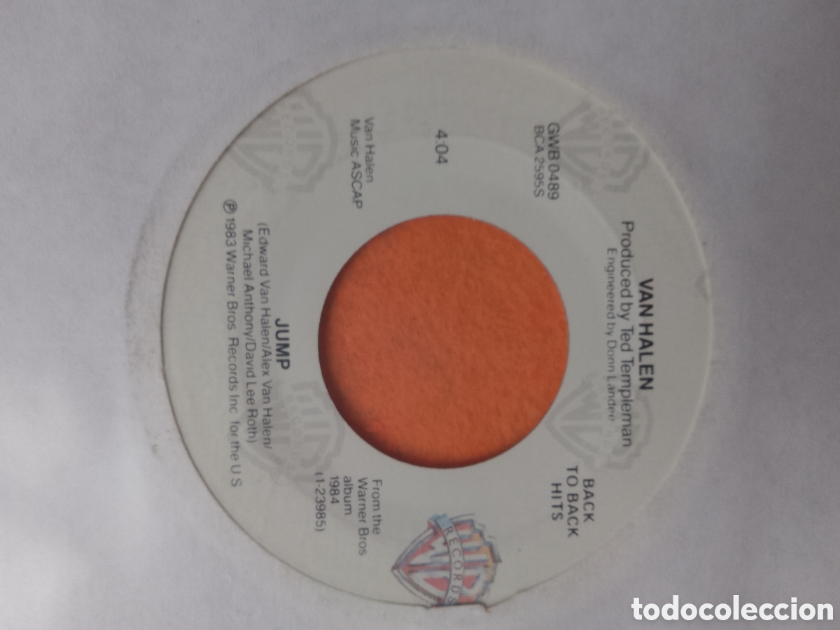 Discos de vinilo: Van Halen - Jump / Ill Wait - Foto 3