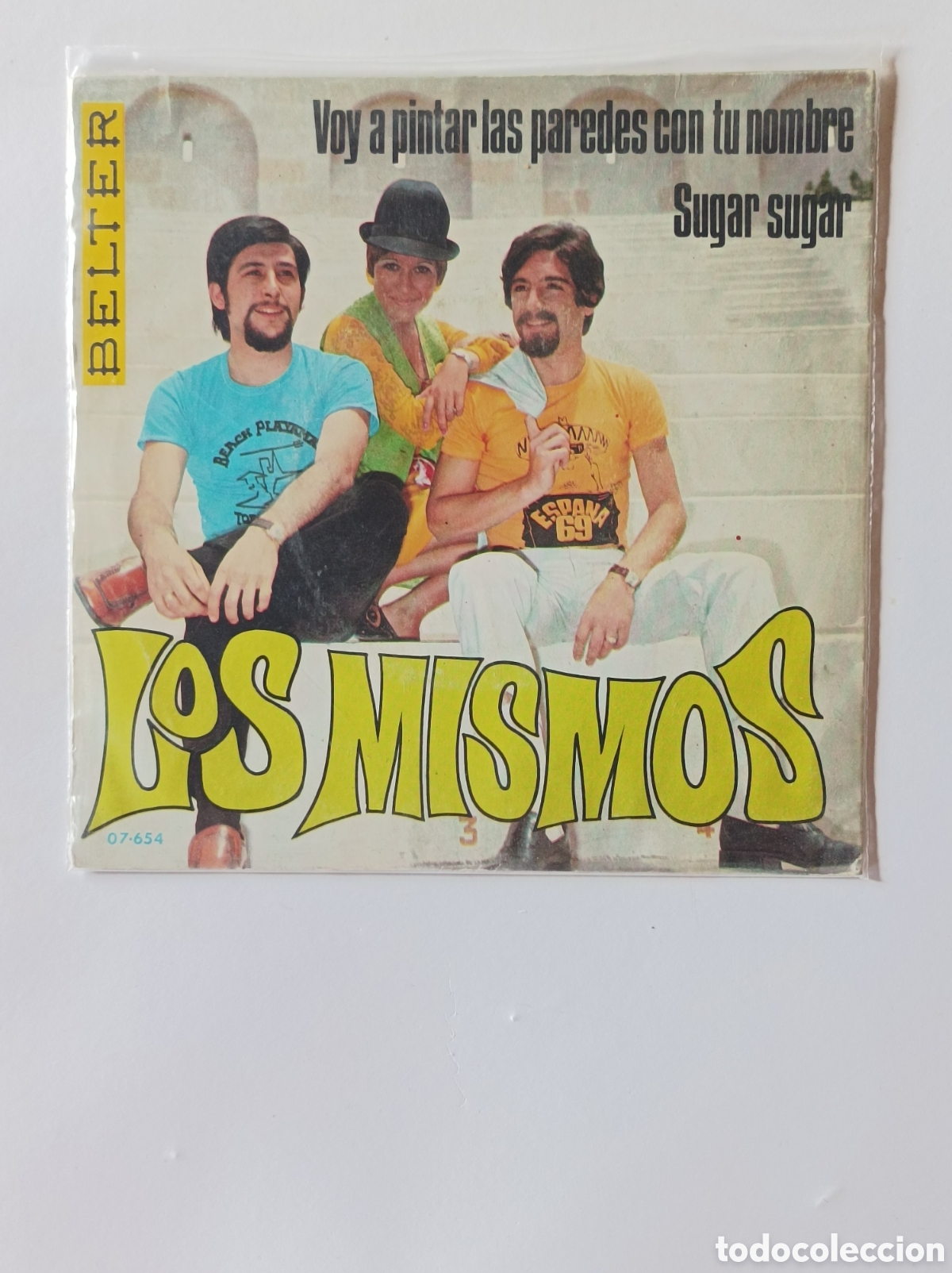 Discos de vinilo: LOS MISMOS. SUGAR SUGAR. SINGLE DISCO VINILO. - Foto 1
