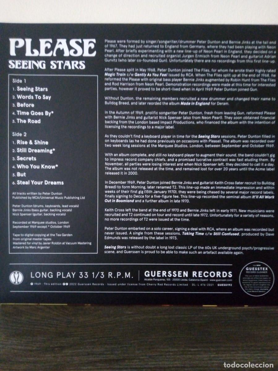 Discos de vinilo: Please, seeing stars 1969/2022. Guerseen. - Foto 2