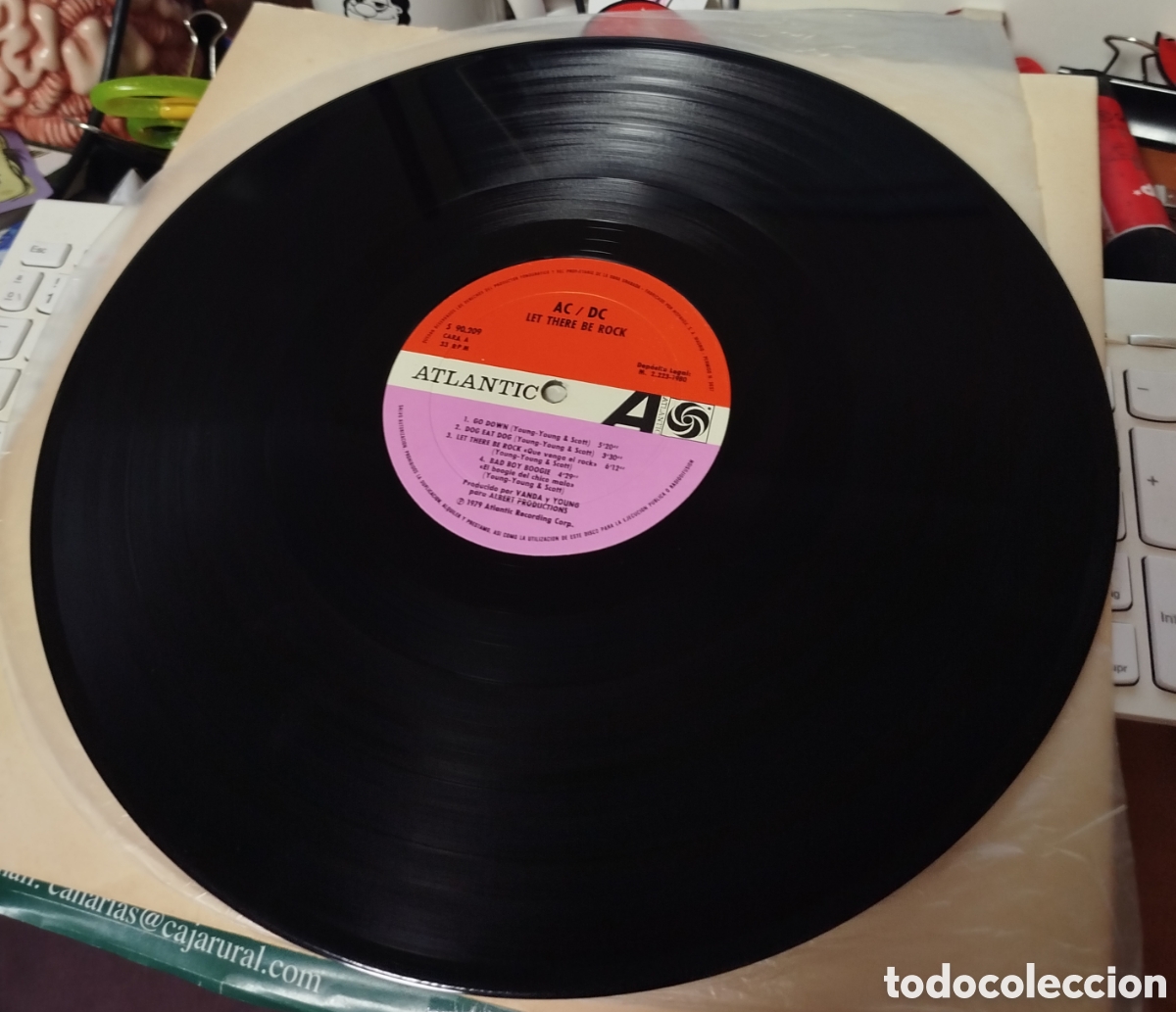 Discos de vinilo: AC /DC - let there be rock. SOLO DISCO - Foto 2