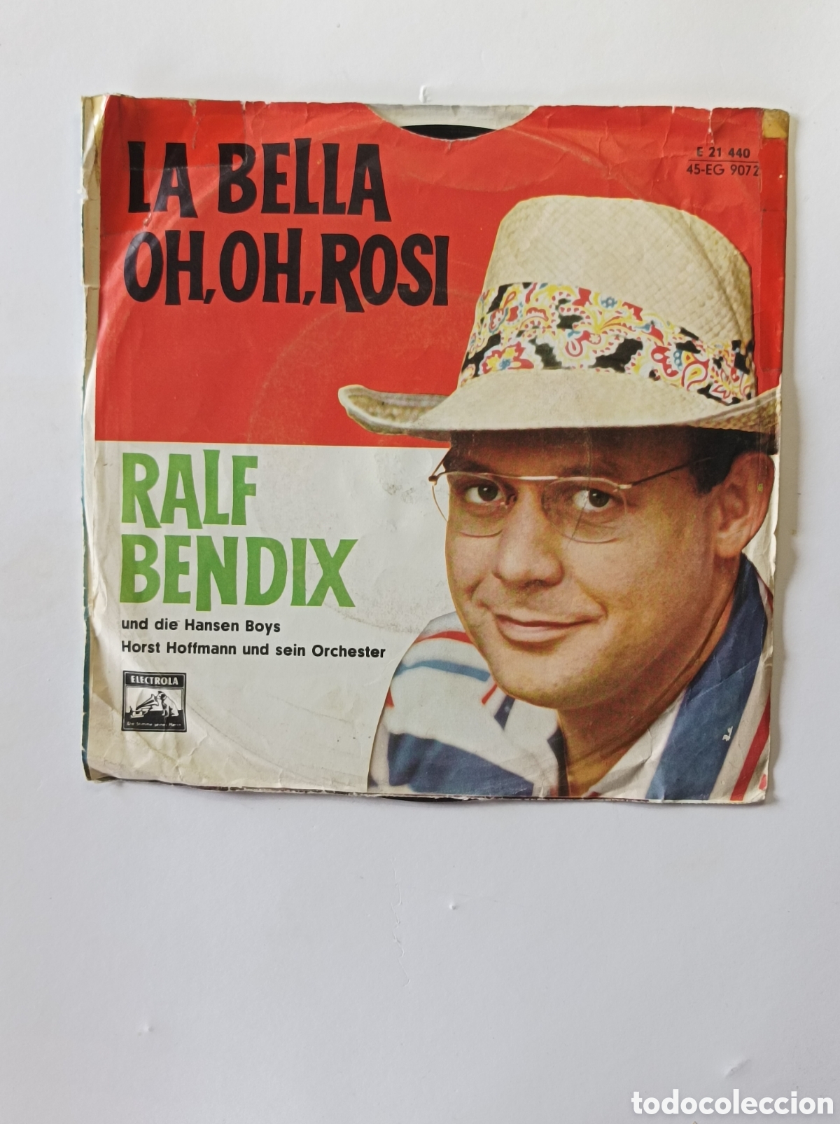 Discos de vinilo: RALF BENDIX. LA BELLA. OH, OH, ROSI. ELECTROLA. SINGLE DISCO VINILO. - Foto 2