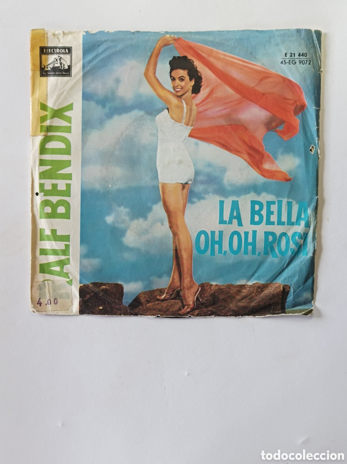 Discos de vinilo: RALF BENDIX. LA BELLA. OH, OH, ROSI. ELECTROLA. SINGLE DISCO VINILO. - Foto 1