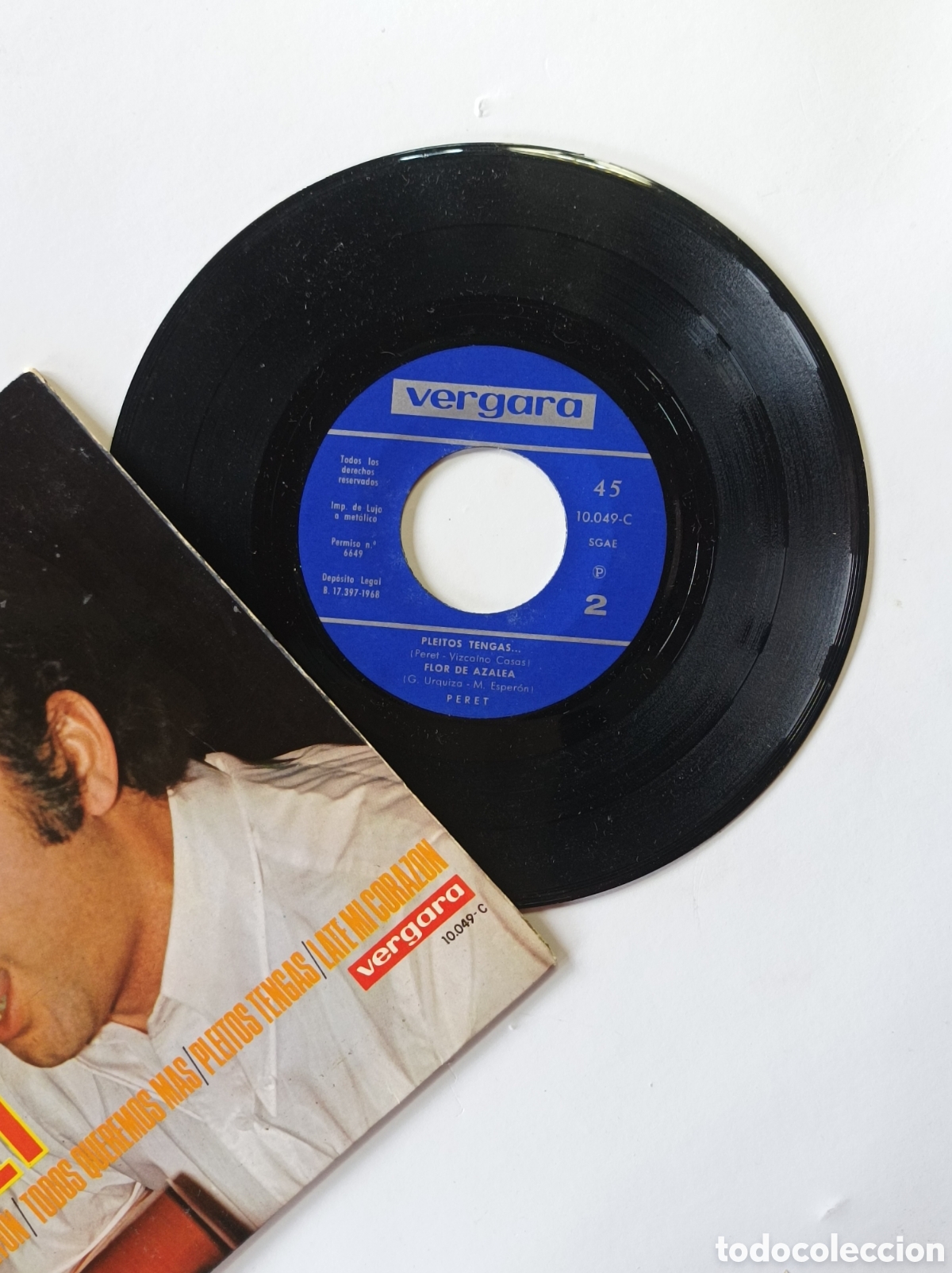 Discos de vinilo: PERET. EL GITANO ANTON. VERGARA. 1968. SINGLE DISCO VINILO. - Foto 3