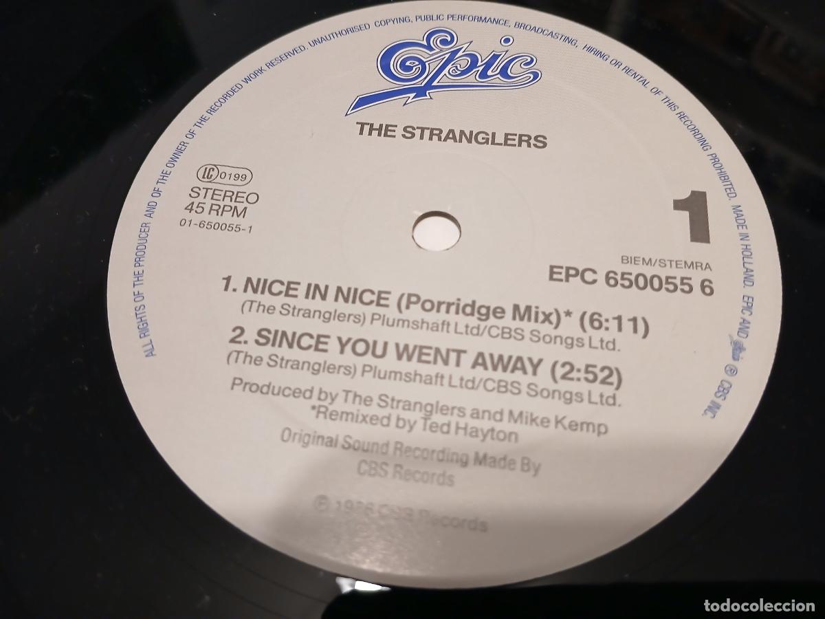 Discos de vinilo: The Stranglers &lrm;&ndash; Nice In Nice- (1986) maxi-single - Foto 3