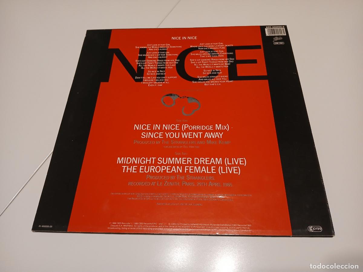 Discos de vinilo: The Stranglers &lrm;&ndash; Nice In Nice- (1986) maxi-single - Foto 7