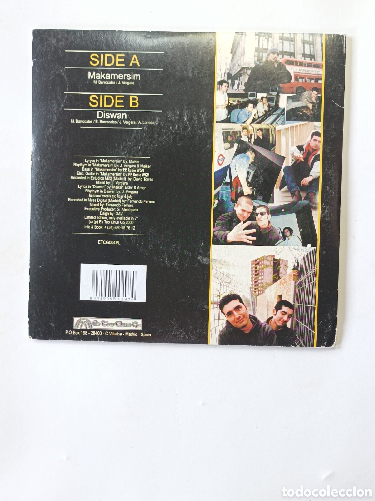 Discos de vinilo: MAKAMERSIM. LIMITED EDITION. 2000. SINGLE DISCO VINILO. - Foto 2