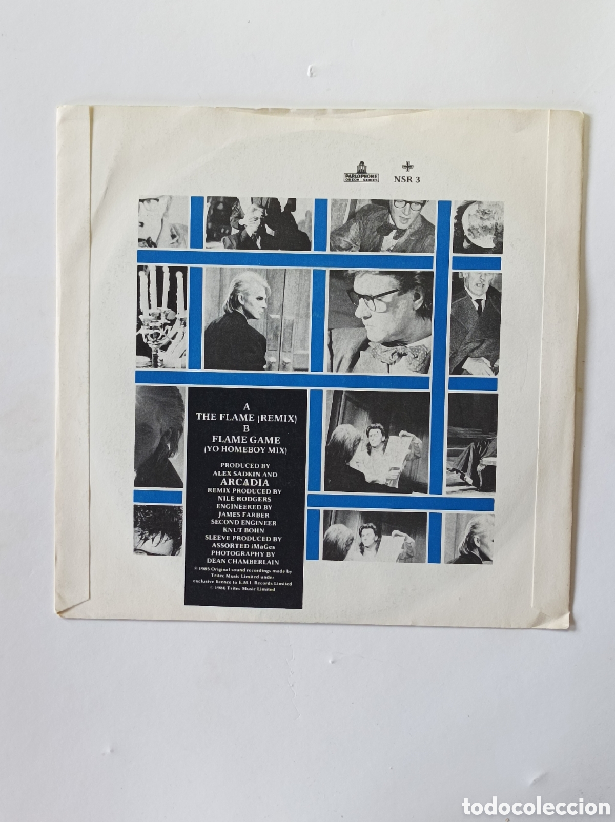 Discos de vinilo: ARCADIA. THE FLAME REMIX. SINGLE DISCO VINILO. - Foto 2