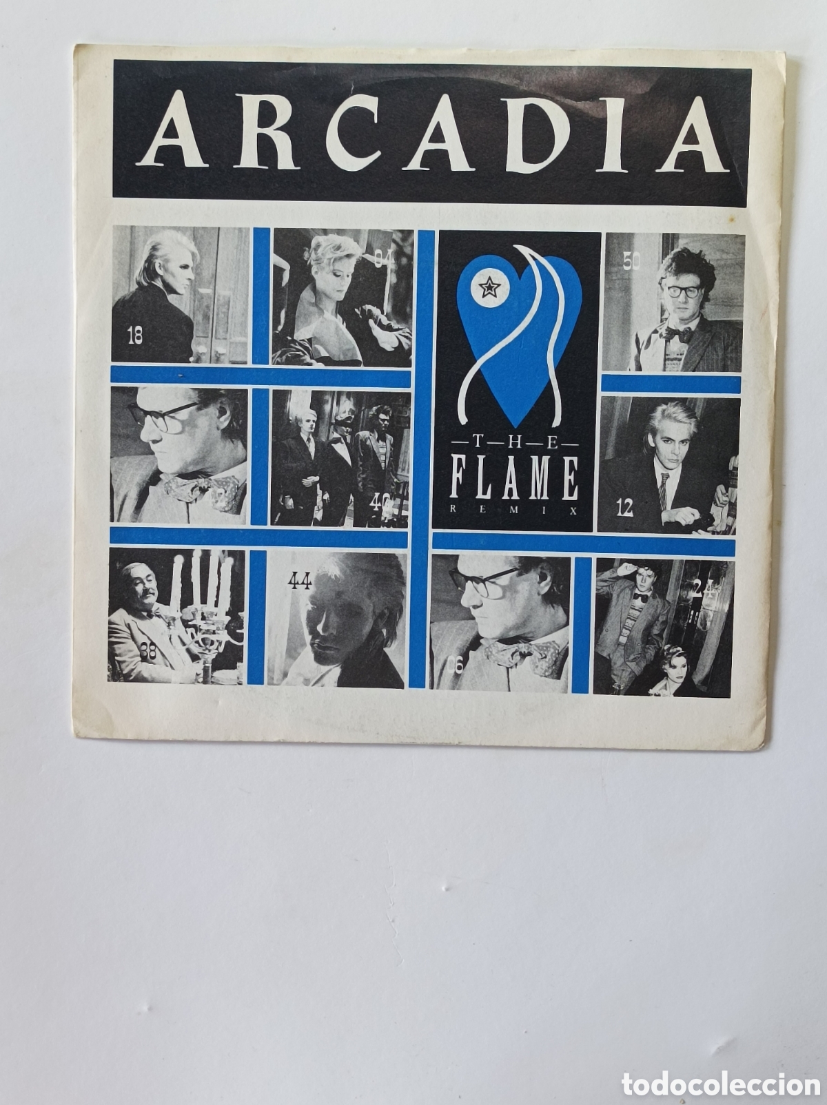 Discos de vinilo: ARCADIA. THE FLAME REMIX. SINGLE DISCO VINILO. - Foto 1