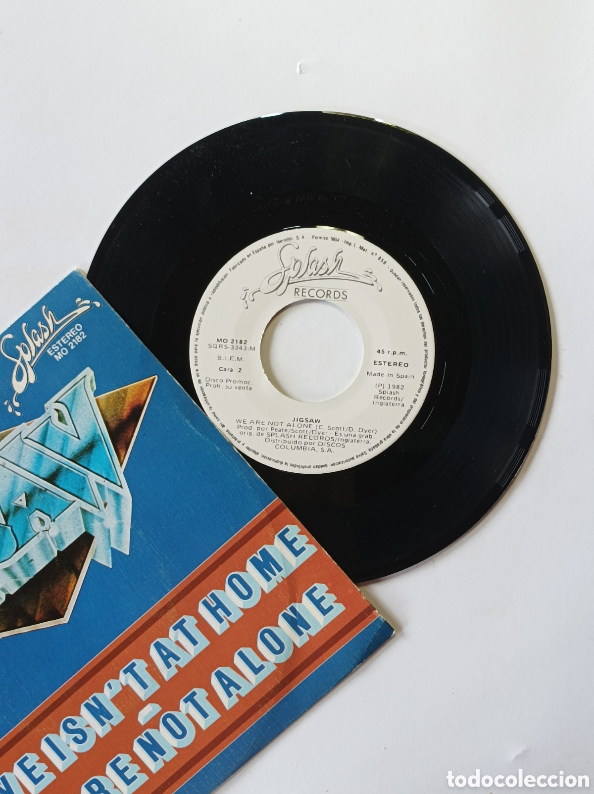 Discos de vinilo: JIGSAW. SPLASH RECORDS. SINGLE DISCO VINILO. - Foto 3