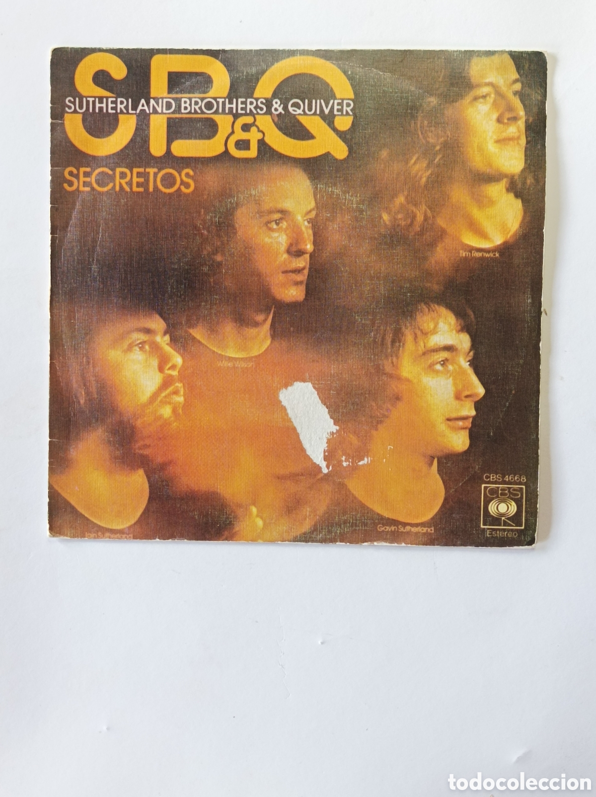 Discos de vinilo: SB&Q. SECRETOS. CBS. SINGLE DISCO VINILO. - Foto 1