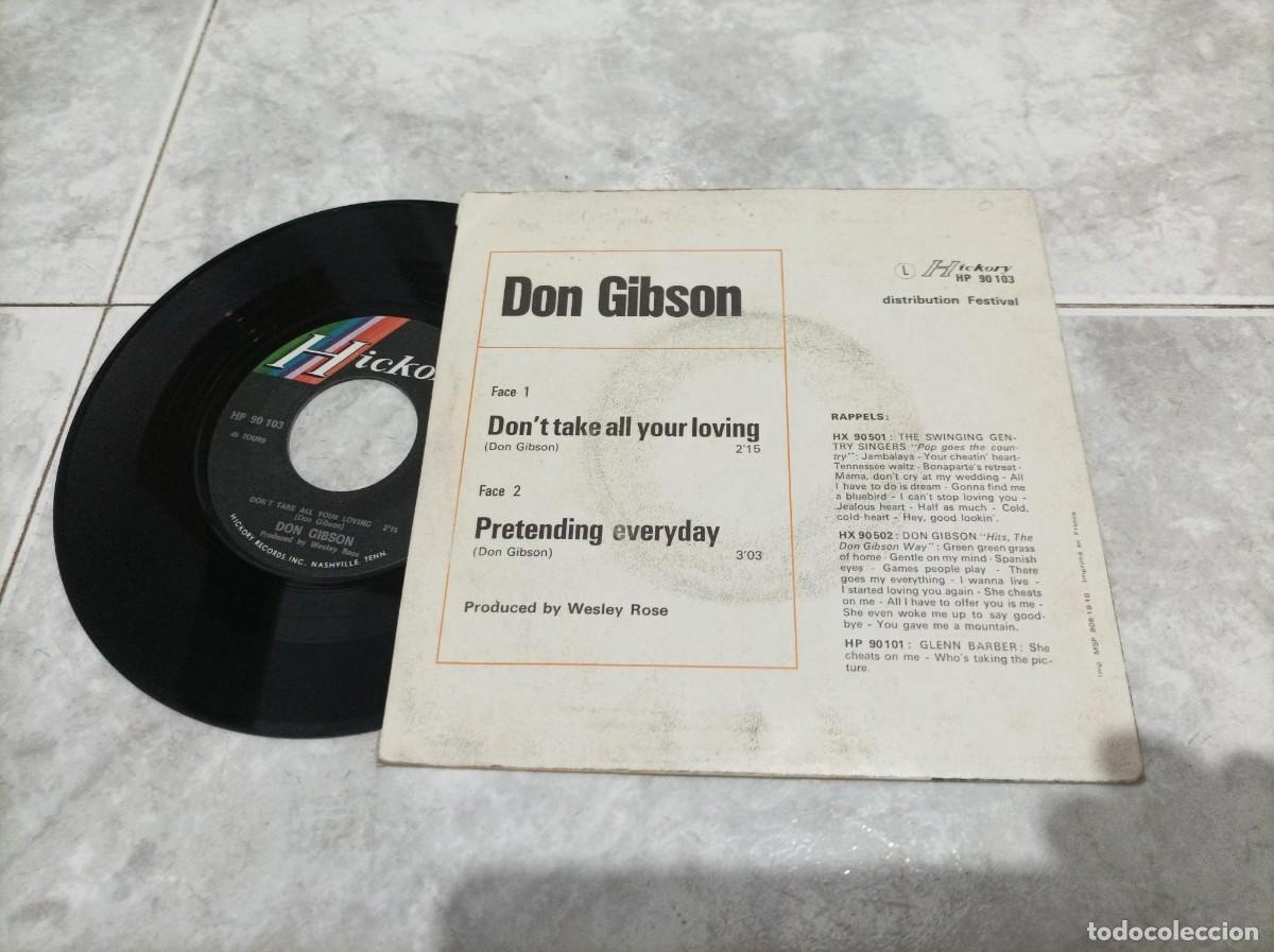 Discos de vinilo: Don Gibson single 45 tours - Foto 2