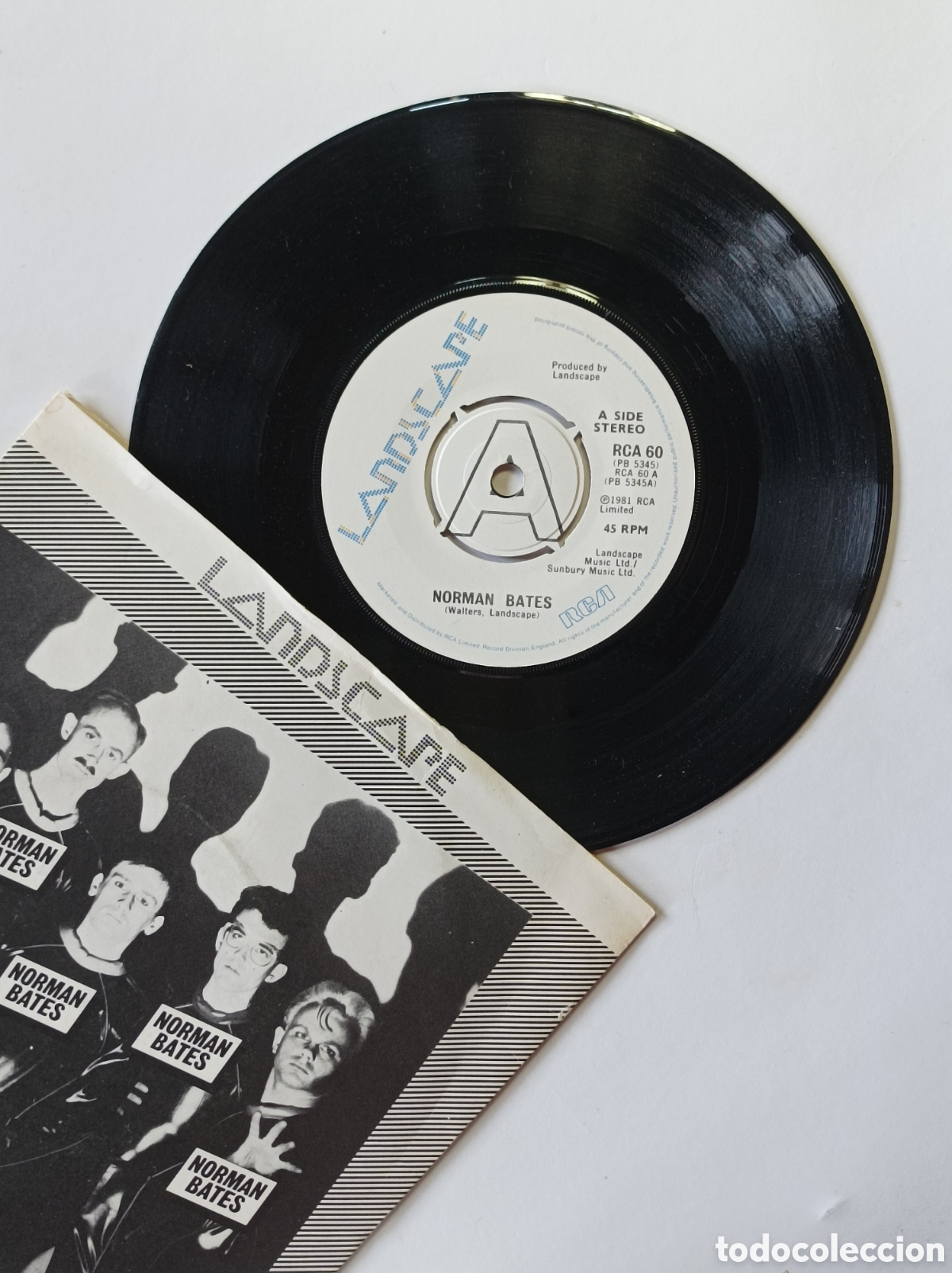 Discos de vinilo: LANDSCAPE. NORMAN BATES. RCA. 1981. SINGLE DISCO VINILO. - Foto 3