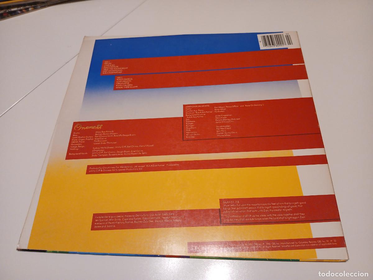 Discos de vinilo: Jimmy Cliff &ndash; Special- (1982) LP disco vinilo - Foto 7