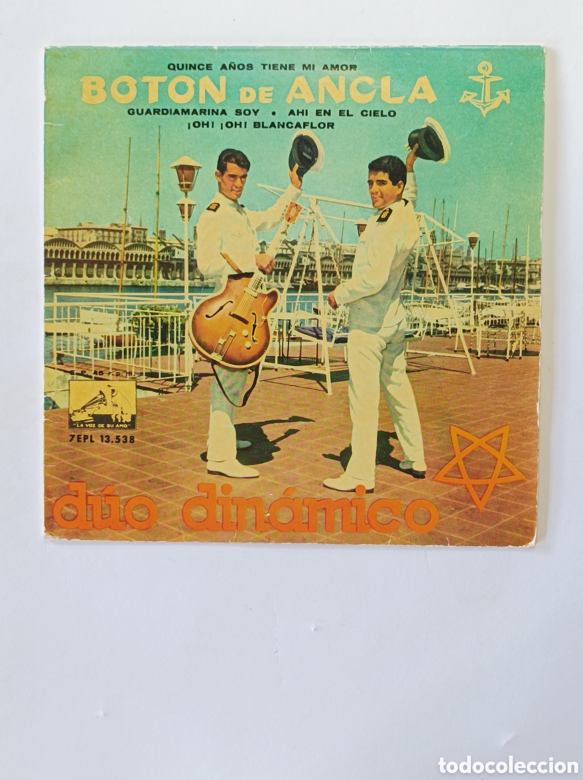 Discos de vinilo: DUO DIN&Aacute;MICO. BOTON DE ANCLA. SINGLE DISCO VINILO ROJO. - Foto 1