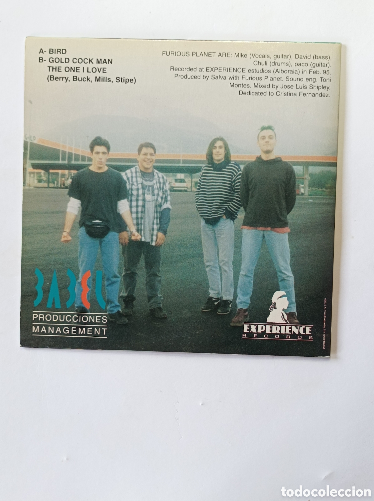 Discos de vinilo: FURIOUS PLANET. BIRD. EXPERIENCIE. 1995. SINGLE DISCO VINILO. - Foto 2