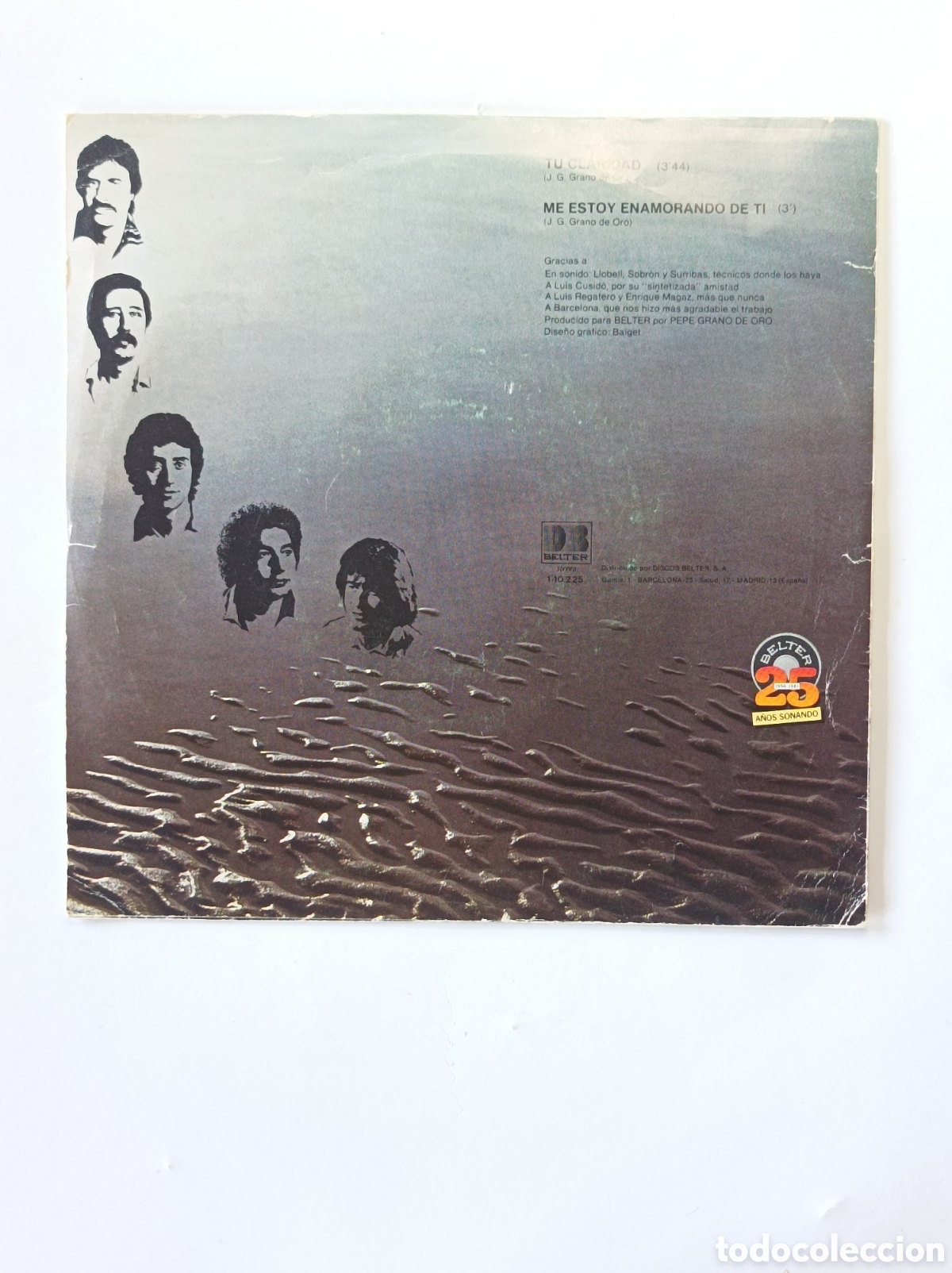Discos de vinilo: ALMANZORA. TU CLARIDAD. SINGLE DISCO VINILO. - Foto 2