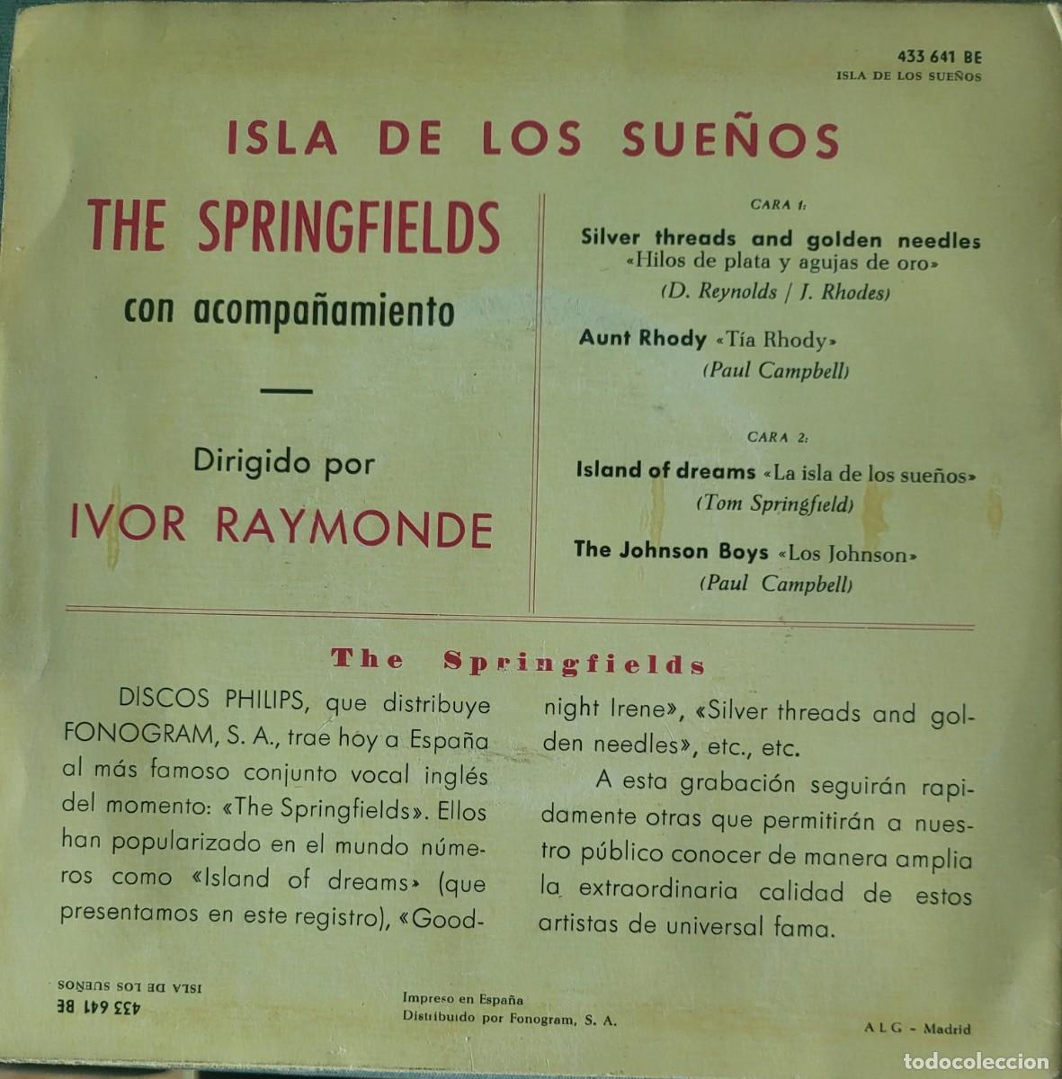 Discos de vinilo: The Springfields Ep sello Philips editado en Espa&ntilde;a a&ntilde;o 1963... - Foto 2