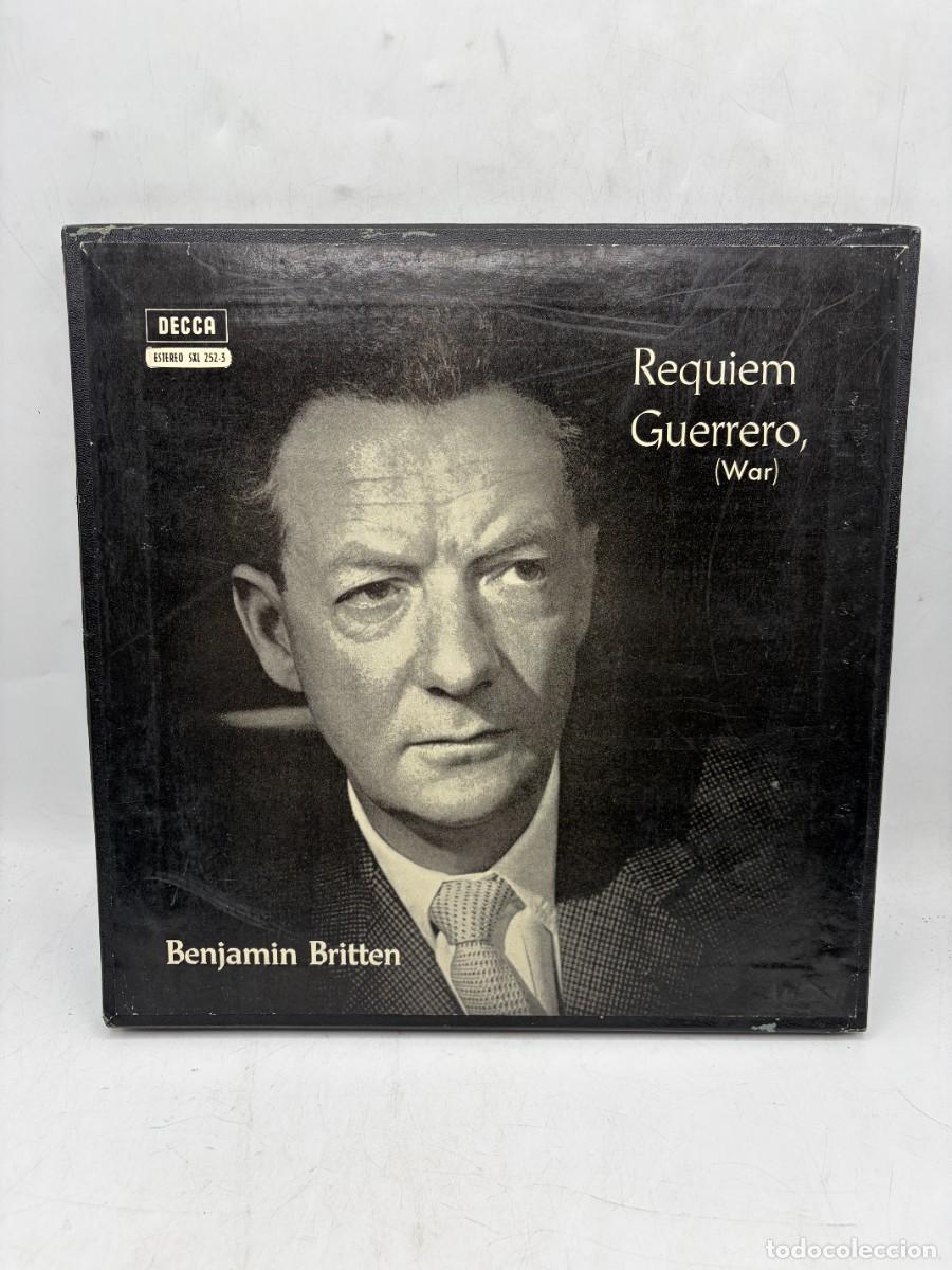 Discos de vinilo: BOX LP - BENJAMIN BRITTEN - REQUIEM GUERRERO, (WAR) - 2 DISCOS + LIBRETO - DECCA - Foto 1