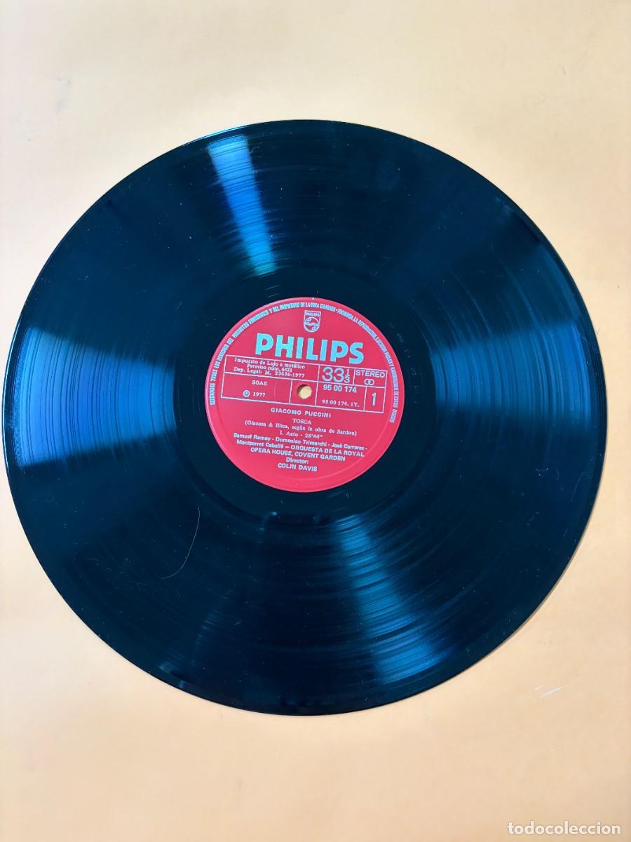 Discos de vinilo: BOX LP - TOSCA - PUCCINI - COLIN DAVIS - PHILIPS - 1977 - Foto 8