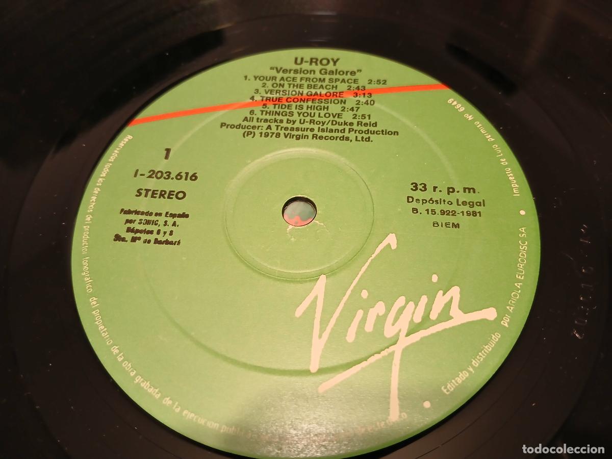 Discos de vinilo: U-Roy &ndash; Version Galore- (1981) LP disco vinilo - Foto 2