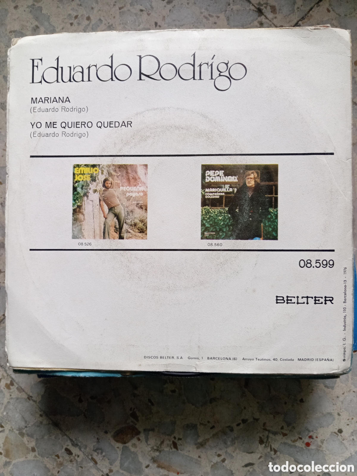 Discos de vinilo: SGL EDUARDO RODRIGO MARIANA 1976 - Foto 2
